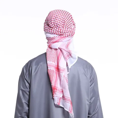 Men's Scarf Jacquard Wave Pattern Large Size Square