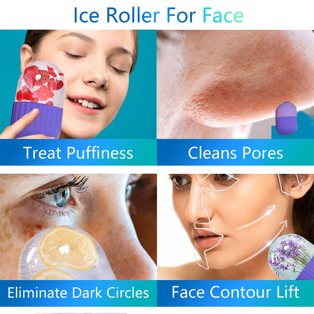 Title 15, Beauty Massage Face Ice Tray Facial Ice Anti-puffy