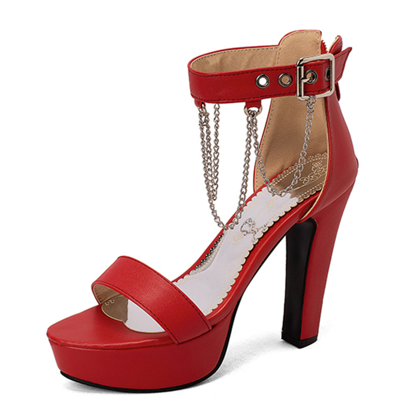 Peep-Toe Platform High Heels, picture 6 of 7