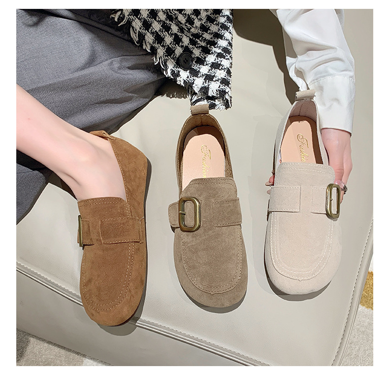 Title 3, Retro Slip-on Shallow Mouth Flat Casual Shoes