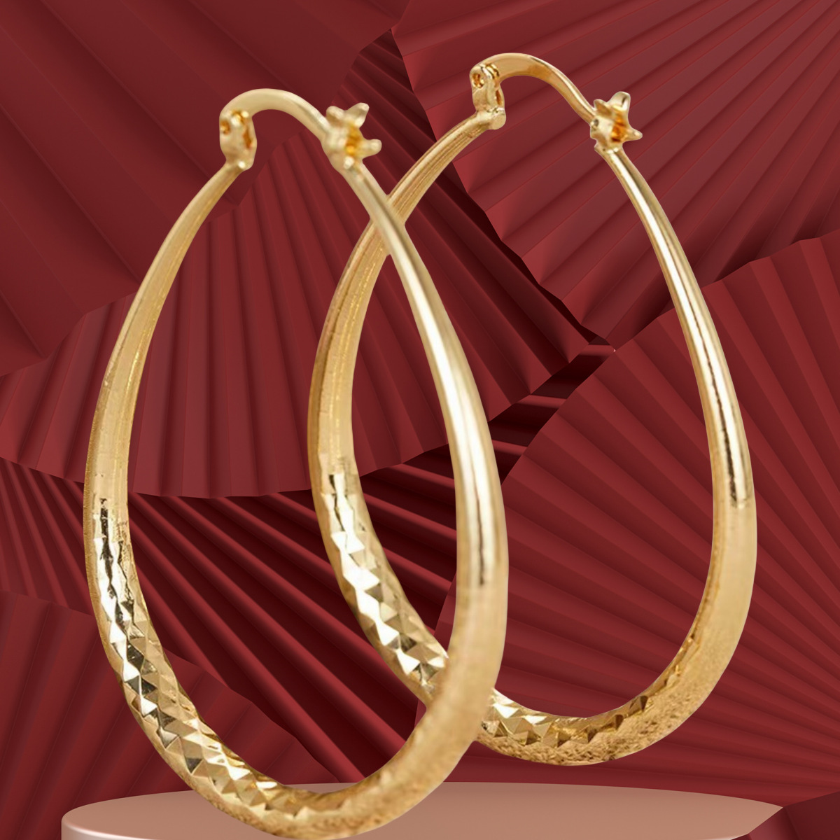 Water Drop Glossy Women's Simple And Stylish Earrings