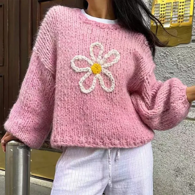 Woolen Long Sleeve T shirt Coat For Women Pink - Shop at LoveMi