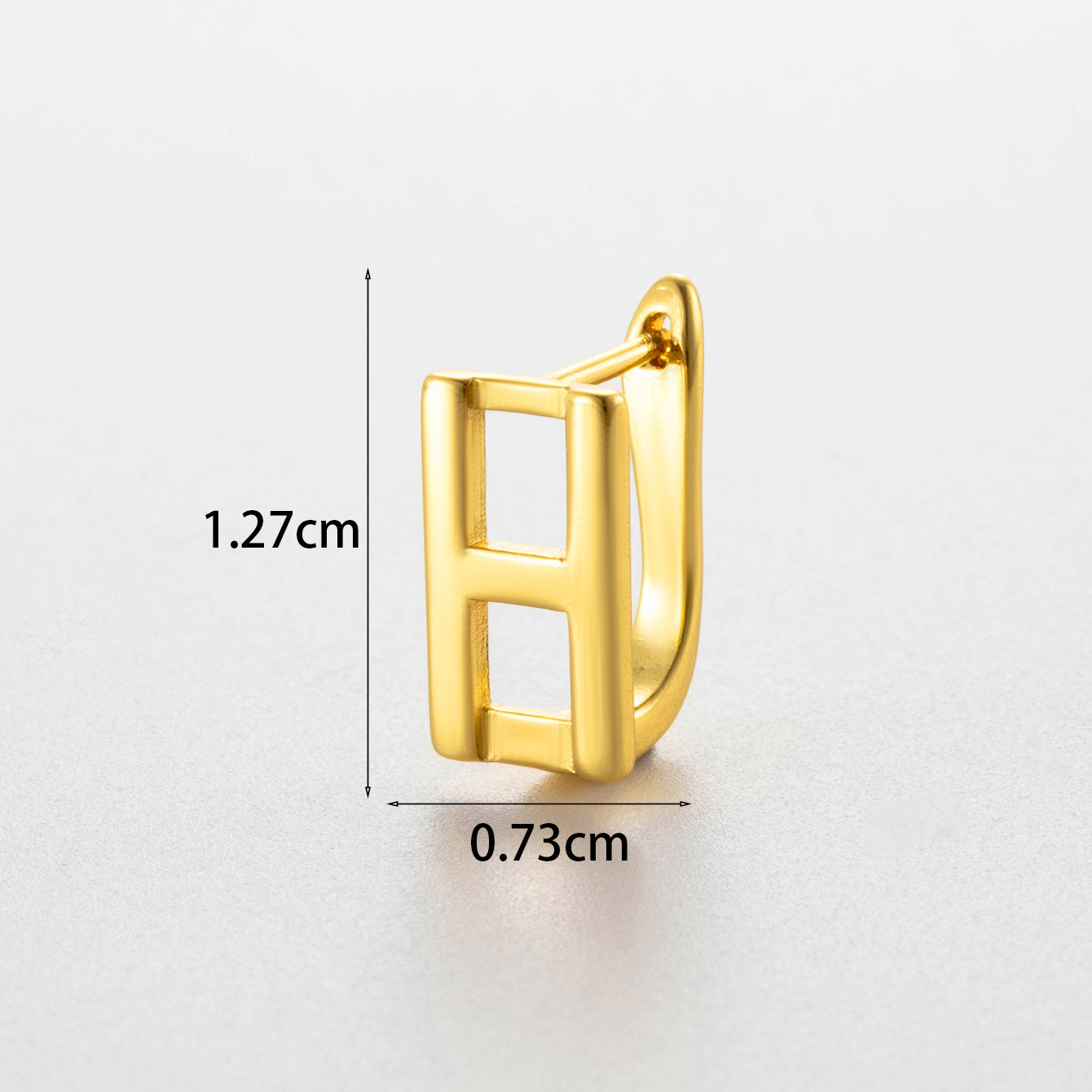 Letter Cartilage Ear Studs Puncture Single