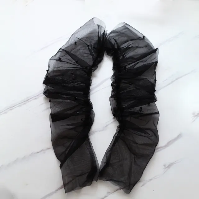 White Long Style Arms Hiding Bridal Gloves Black - Shop at LoveMi