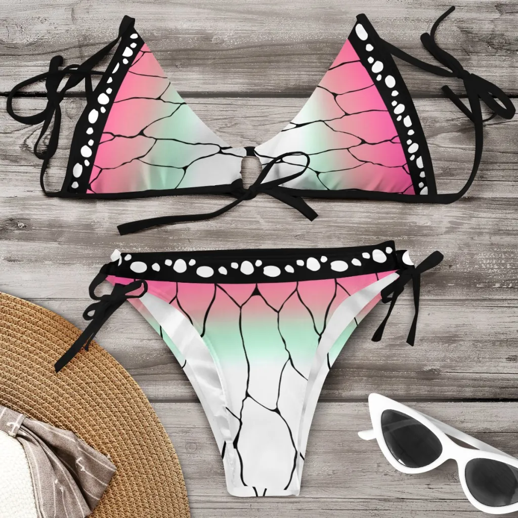 Summer Bikini Swimsuit Outfit Women - Butterfly Swimsuit-M