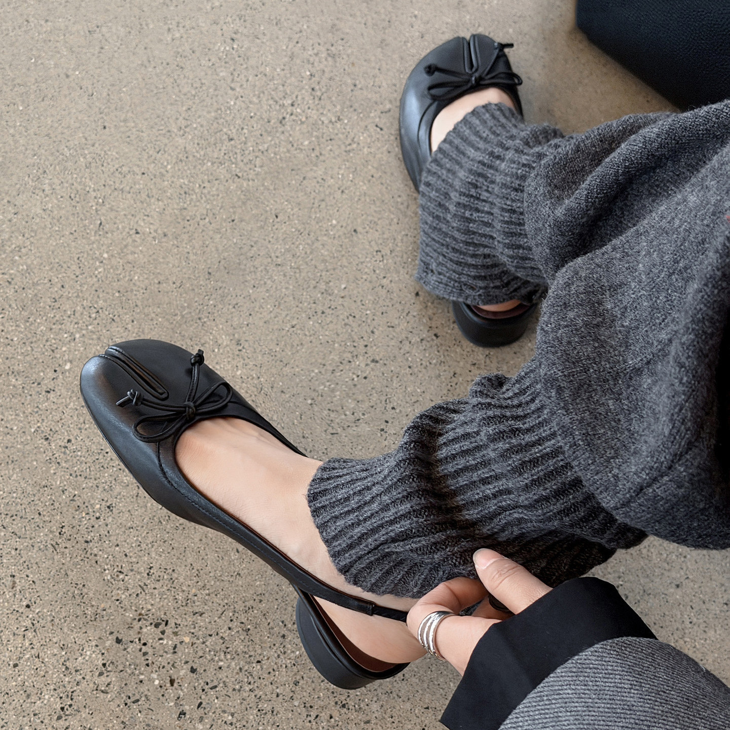Leather Closed-Toe Sandals, picture 4 of 5