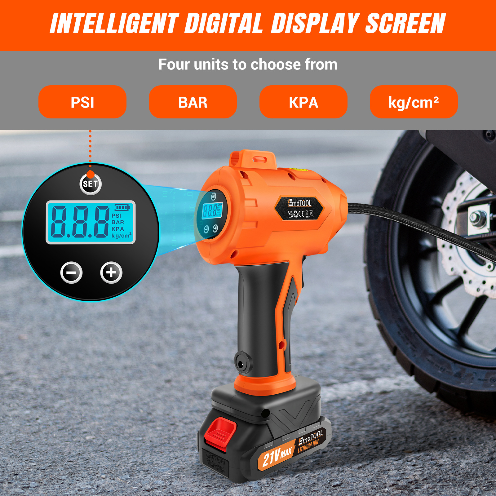 Car-mounted Wireless Portable Electric AirPump 2