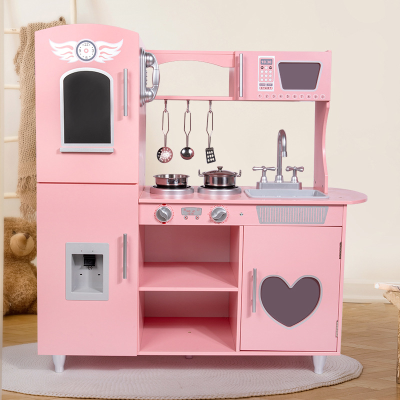 Children's Cute Wooden Simulation Kitchen Toy Set