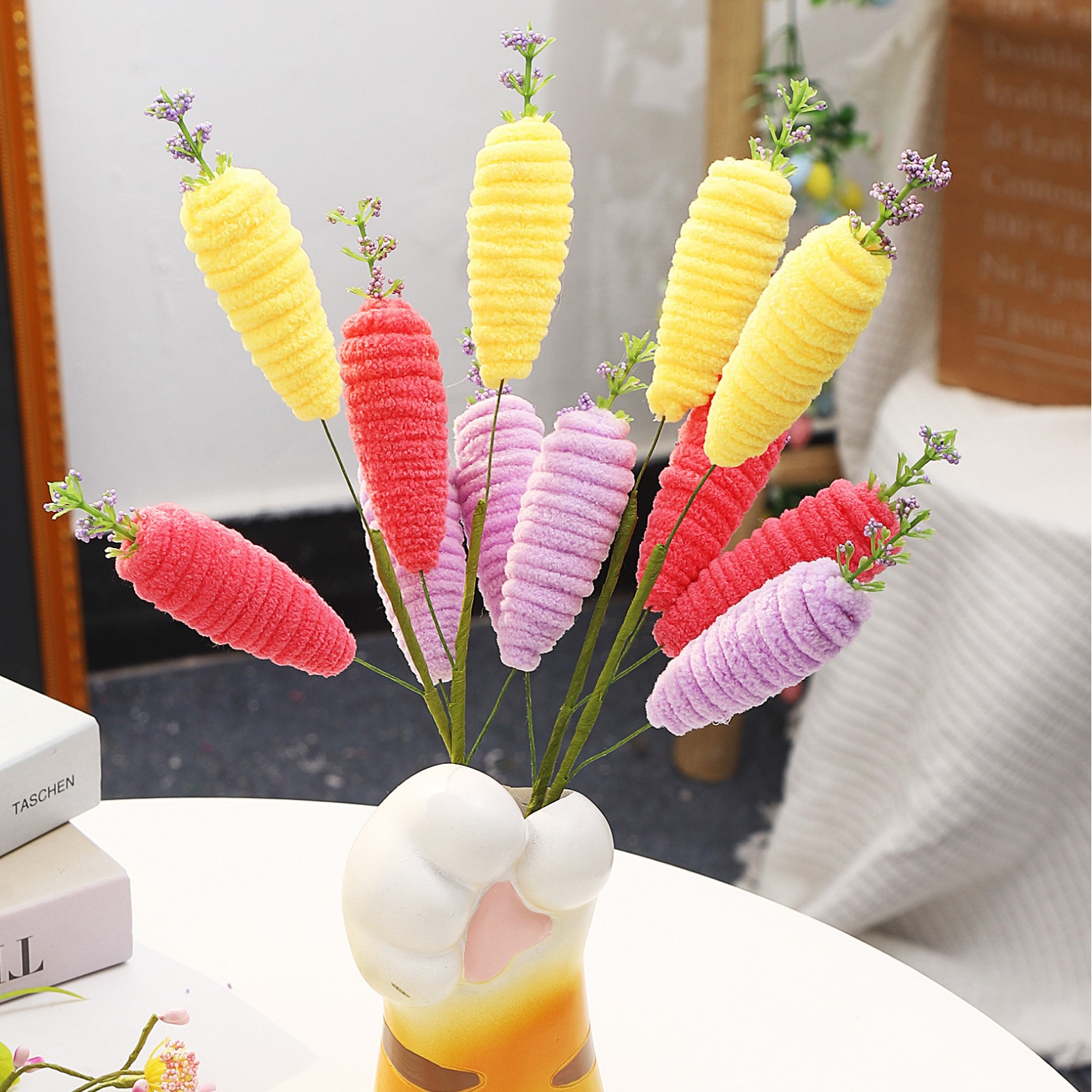 Easter Table Decoration Radish Branch Centerpiece