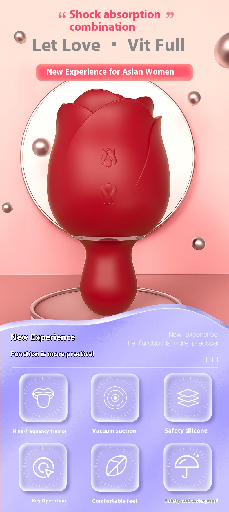 Preserved Flower Clitoral Sucking Vibrators 11