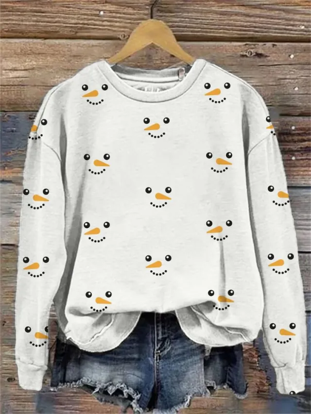 Fashion Female 3D Printing Snow Casual Sweatshirt Rnst827023 4Xl - Shop at LoveMi