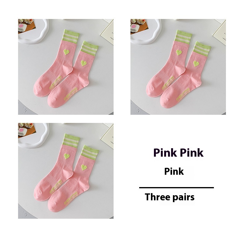 Pink Pack Of Three Pairs