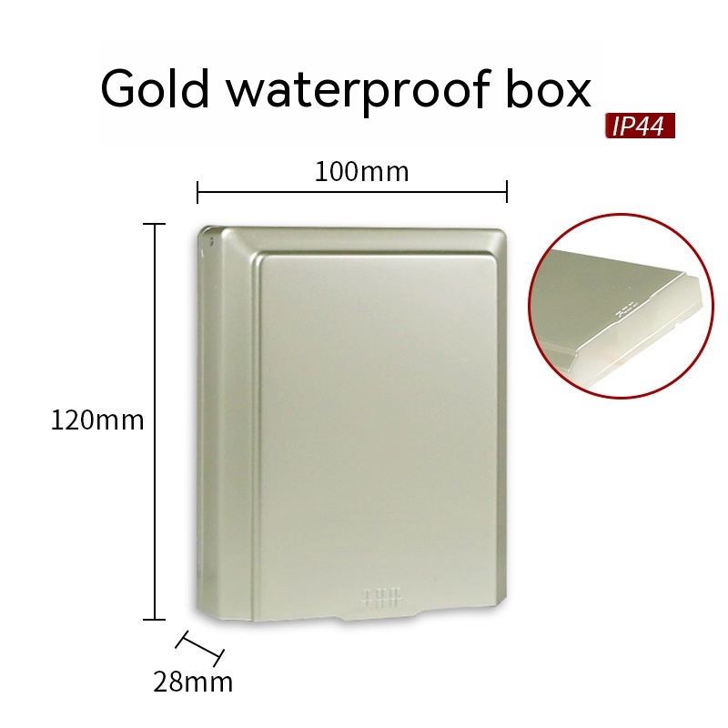 Gold Waterproof Switch Case