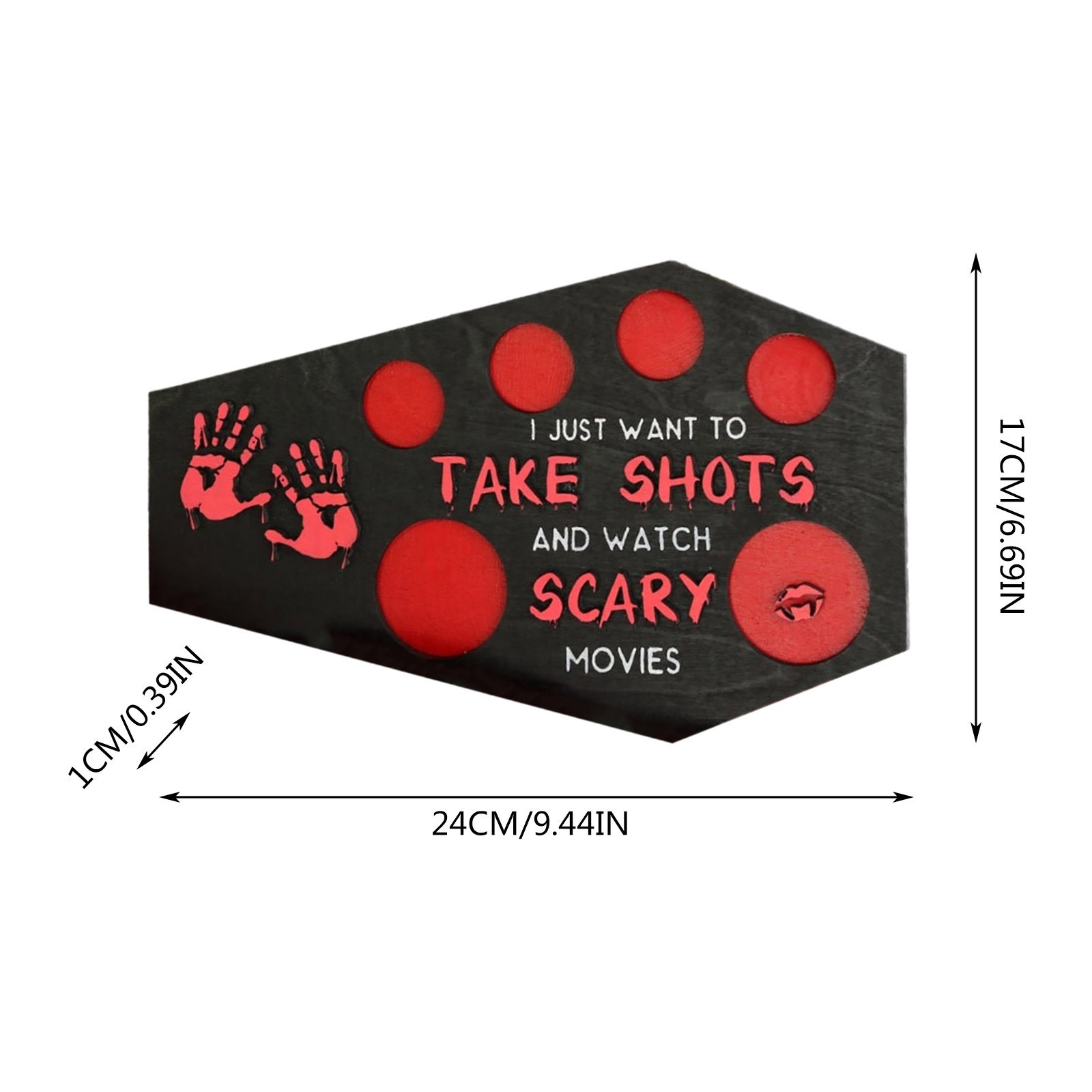 Halloween Horror Shooting Tray (Horror Ornaments-24x17x1cm)