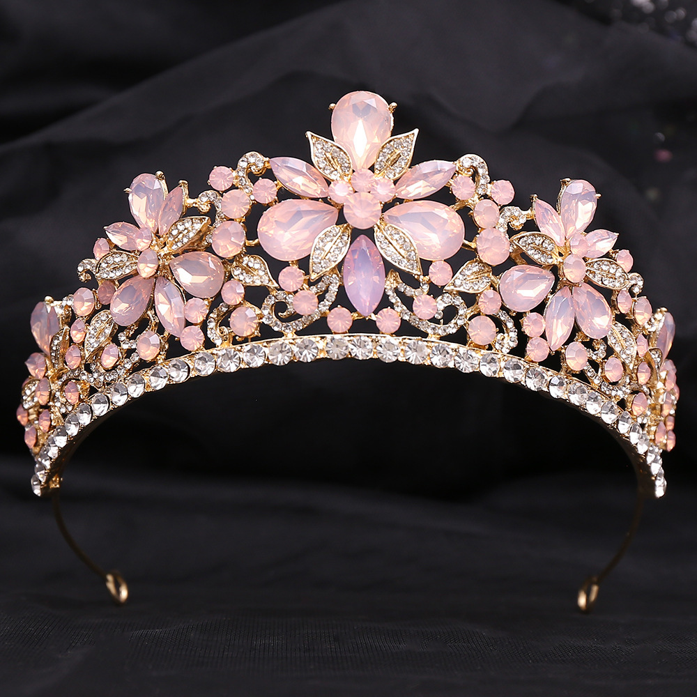 Leaves Rhinestone Crown Hair Accessory Headband — foto 8