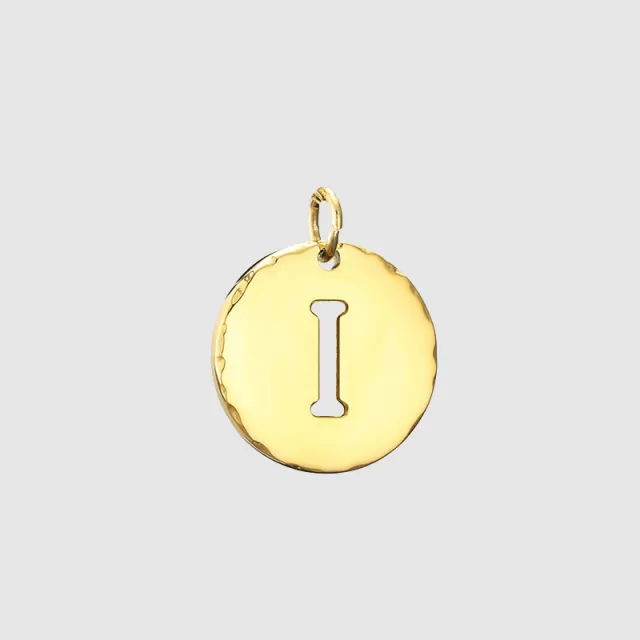 Stainless Steel Oil Dripping Letter Pendant DIY 14K Gold I - Shop at LoveMi