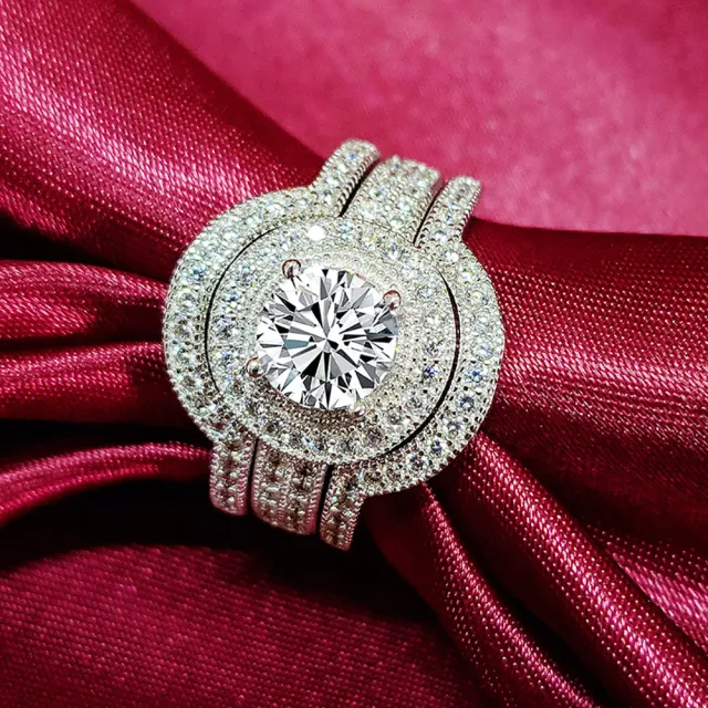 Round New Full Selection Combined Ring Ring Set Two Simple Bracelet - Shop at LoveMi