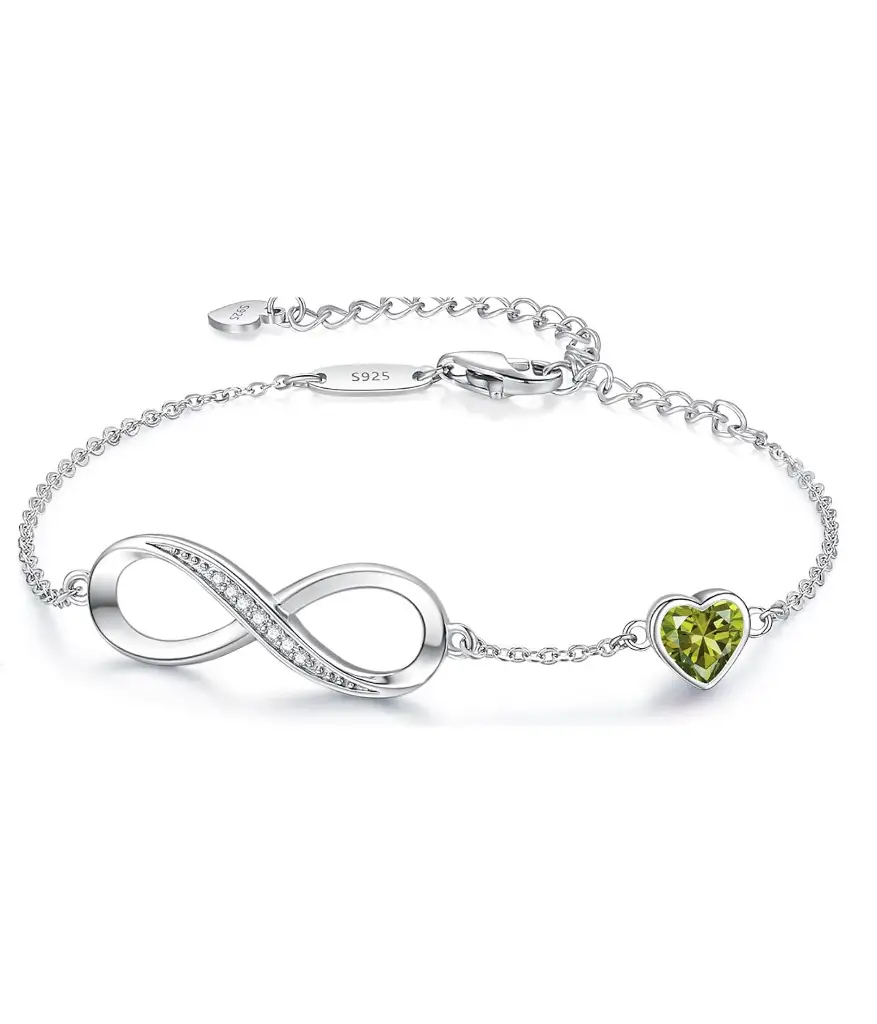 Infinite Eternal 8-word Classic S925 Sterling Silver Bracelet For Women