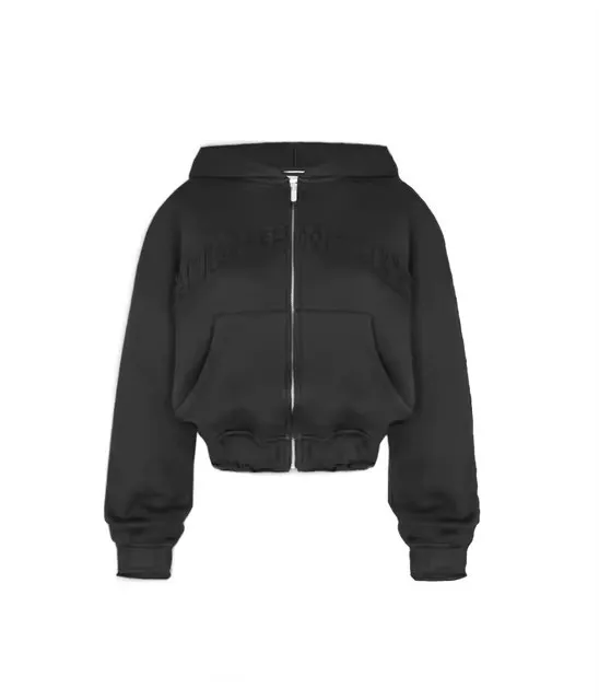 Letters Mid length Exposed Navel Coat Top Fashion High Waist Street Style Fashion Harajuku Long Black 1 - Shop at LoveMi
