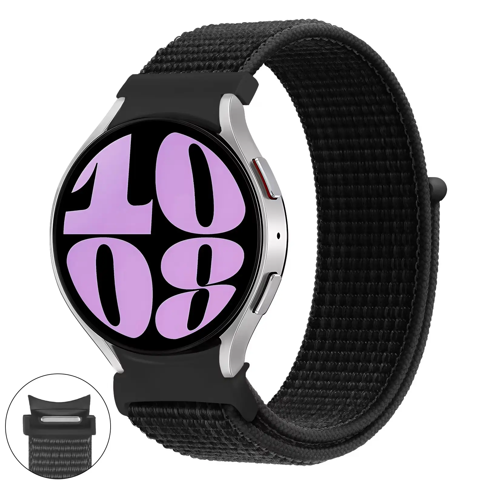 Button Nylon Loop Velcro Strap
