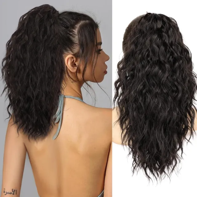 Women's Wig Curly Wavy Hair Extension Horse Tail Hair Extension 18inch Style2 - Shop at LoveMi