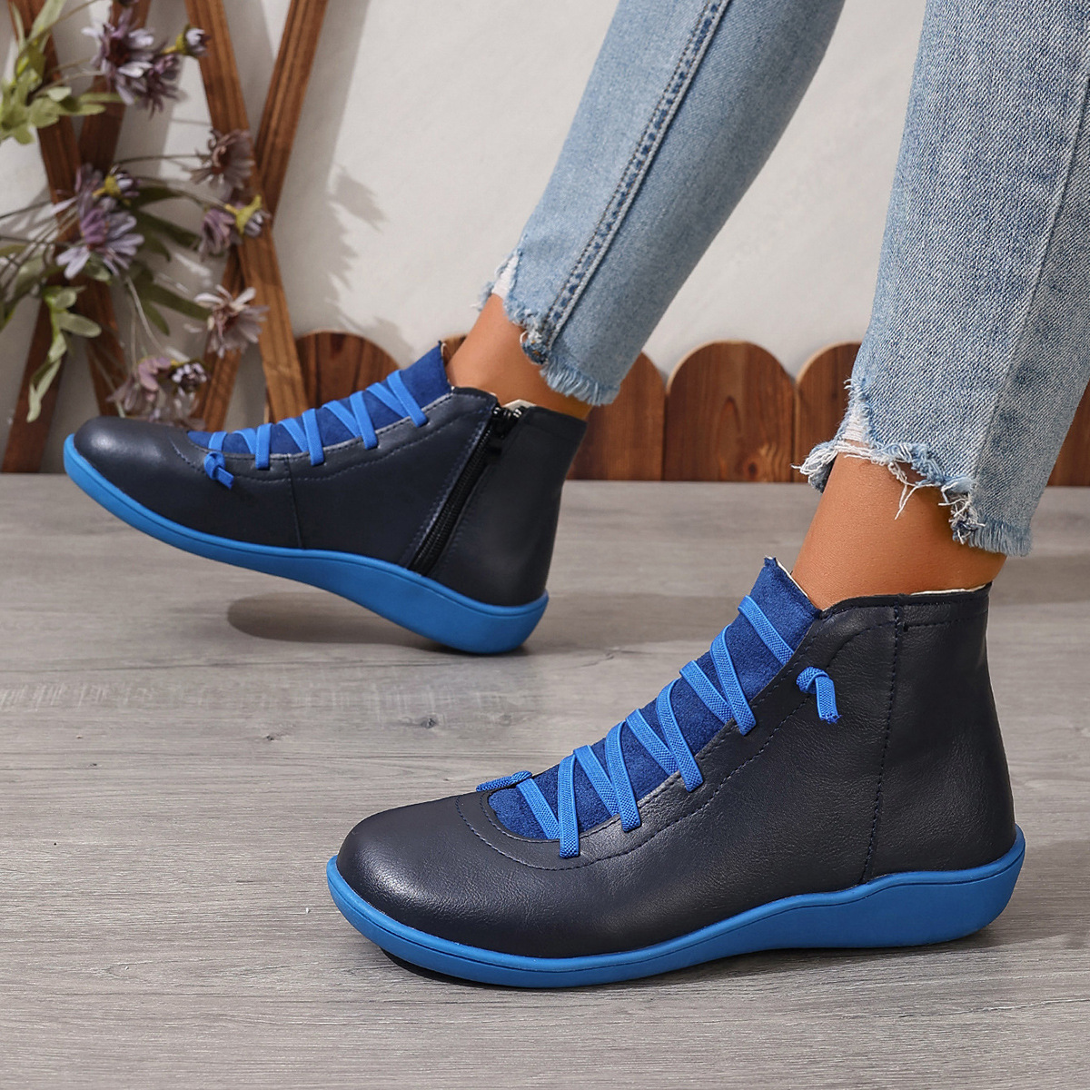 Female Plus Size British Martin Boots Casual Boots
