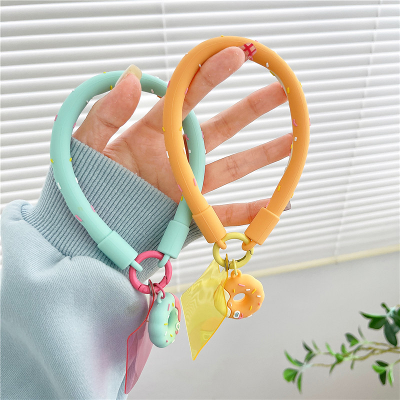 Donut Bracelet Soft Silicone Phone Case Hanging Ornament - Image 17