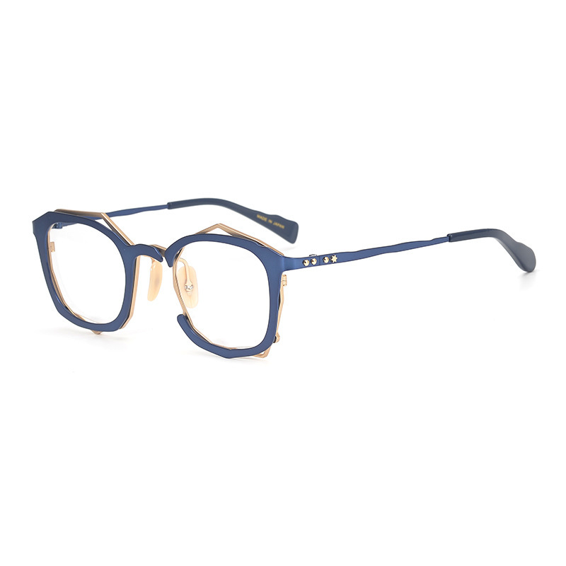 Handmade Irregular Shape Glasses Frame With Myopic Glasses Option