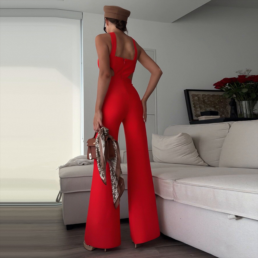 Title 6, Jumpsuit da donna elegante per banchetti, con d...