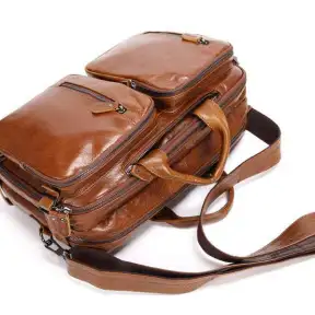 Detailed view of the hardware and zippers