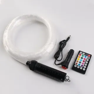 6W Voice-activated RGB Wireless Remote Control Optical Fiber Lamp