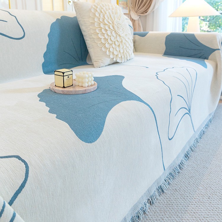 Ins Style Anti scratching Sofa Towel Modern Simple Sofa Cover Cover Blue - Shop at LoveMi