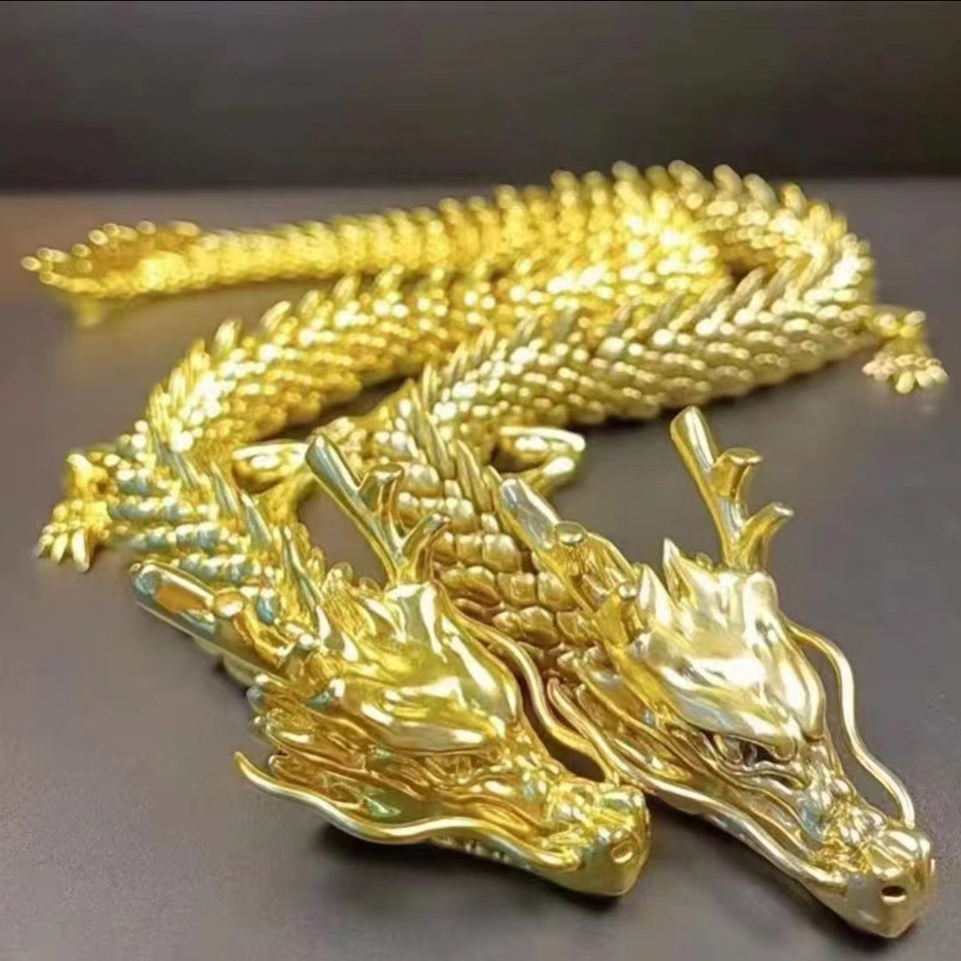 Title 4, Brass Three-dimensional Dragon 3D Joint Movable...