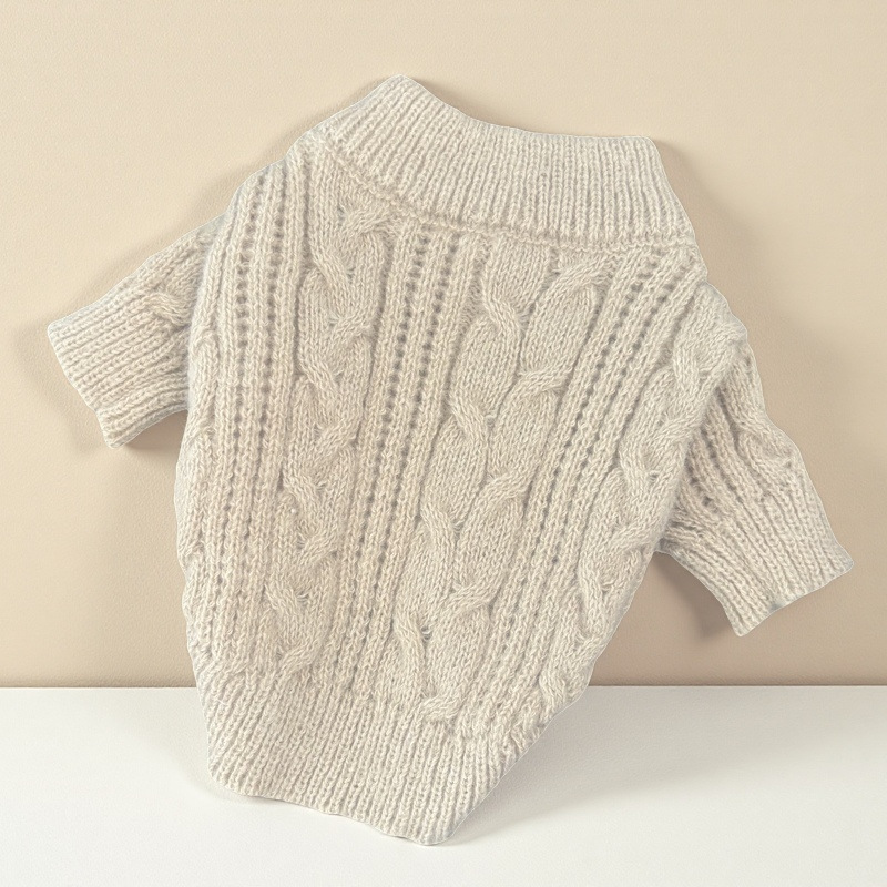 Sweater Dog Cute Pet Warm Clothes Solid Color