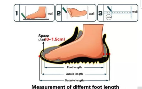 Guide de mesure des tailles de chaussures pour femmes Footsylicious