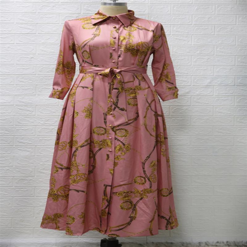 Chain Print Swing Dress, picture 2 of 8