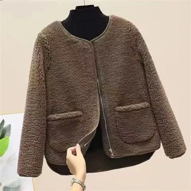 Simple And Elegant Loose And Stylish Long sleeved Top Brown - Shop at LoveMi