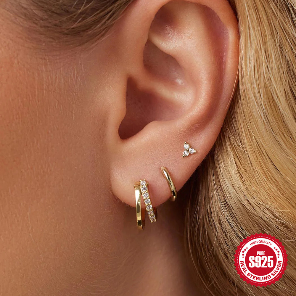 Everyday Elegant Earring Set For Women 3 Pieces