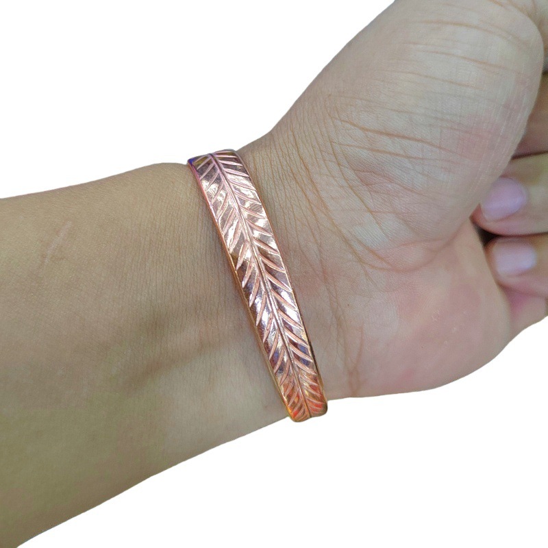 Copper Leaf Bangle, picture 4 of 4