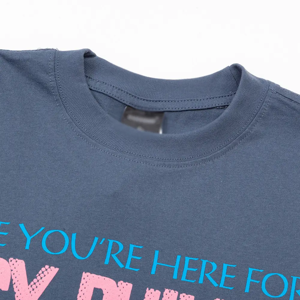 Large-Area Printed English Letter Short Sleeve