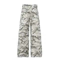 Cross-border Snow Straight Camouflage Cargo Pants - Gray Camouflage - View 1