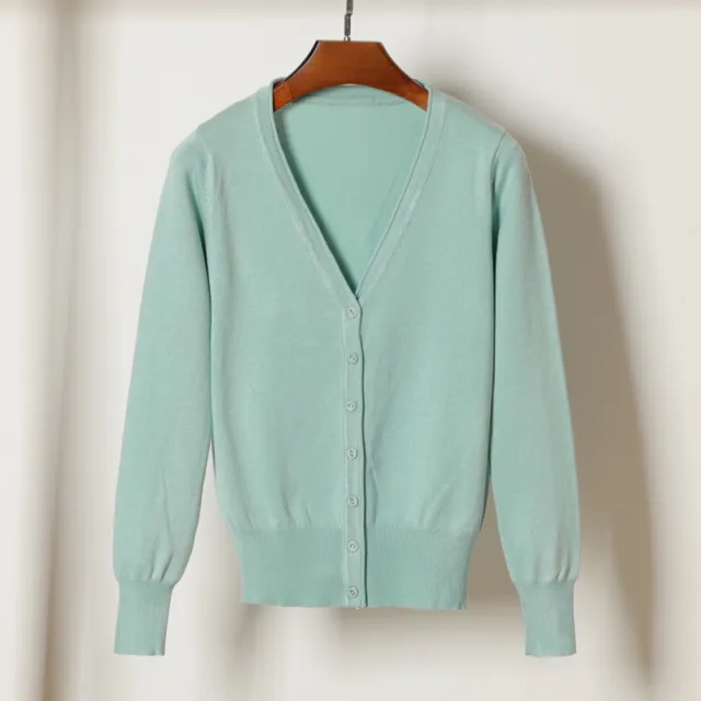 Women's Sweater Cardigan Large Sweater Coat Short Top Gray And Blue - Shop at LoveMi