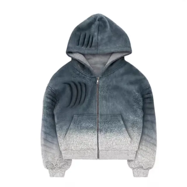 Women's Loose Cotton Double sided Hooded Sweater Blue - Shop at LoveMi