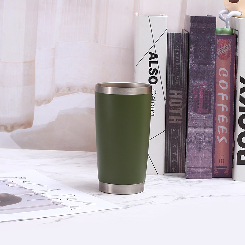 20oz Car Mug 304 Stainless Steel Double-Wall Vacuum Insulated Bottle