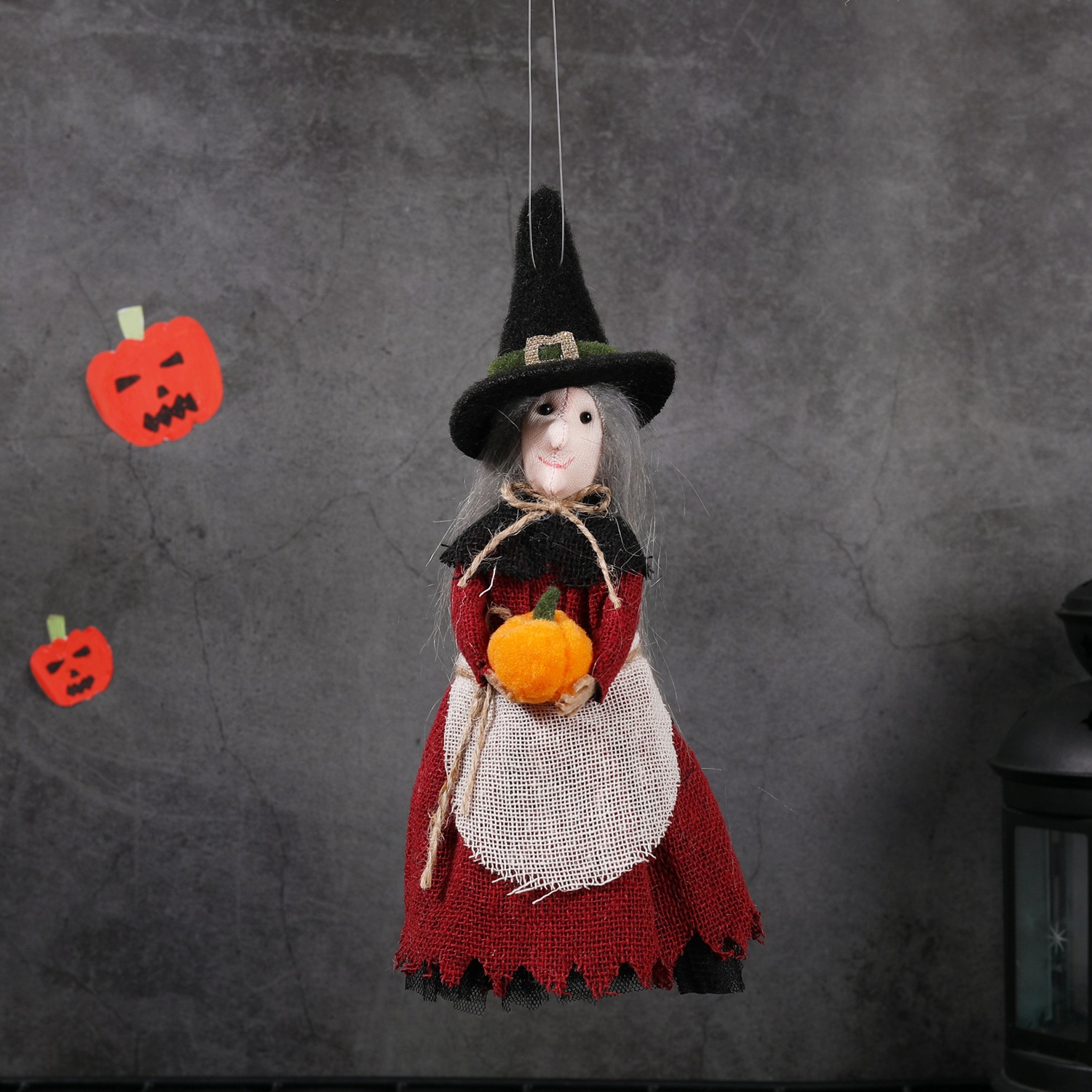 Halloween broom haunted house ceiling decoration witch