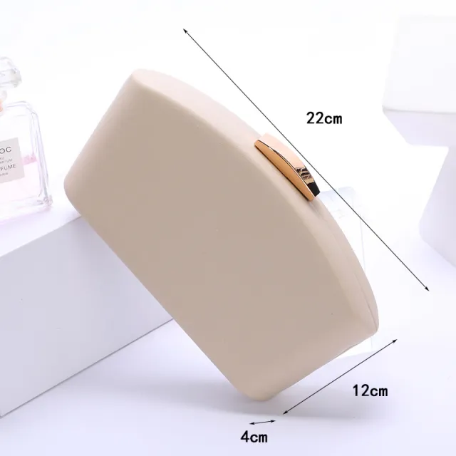 Fashion Crossbody Bag Women Simple Solid Color Fan shaped Khaki - Shop at LoveMi