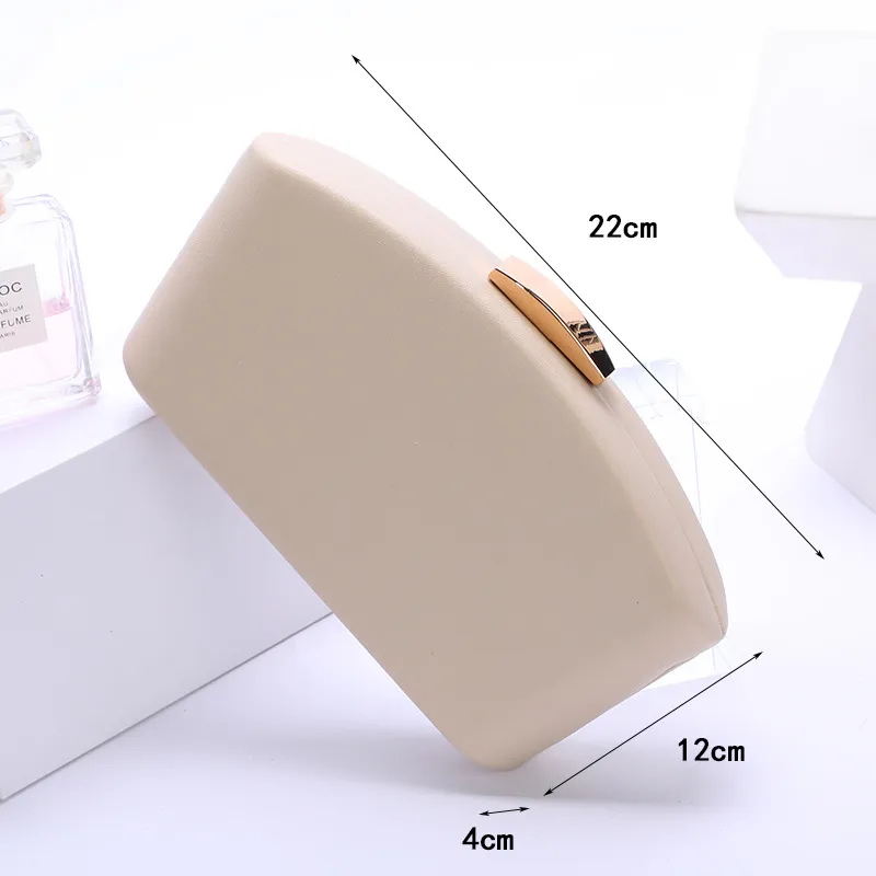 Fashion Crossbody Bag Women Simple Solid Colour Fan-shaped - Khaki