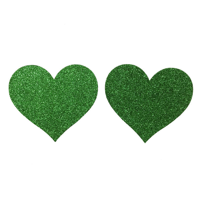 Dark Green GREAT Heart Shaped