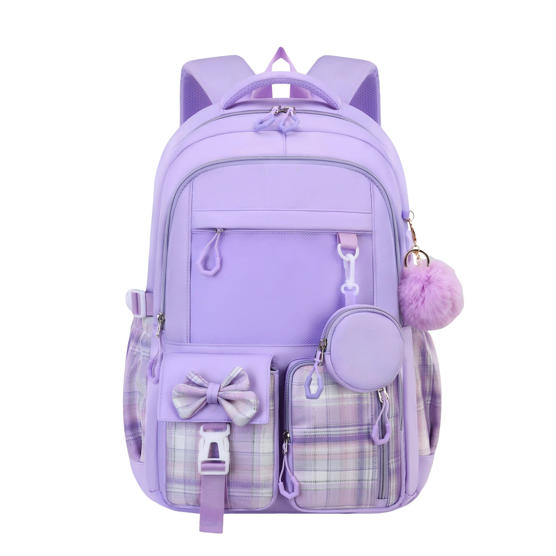 Simple Three-Piece Backpack Set For Elementary And Middle School Students 5