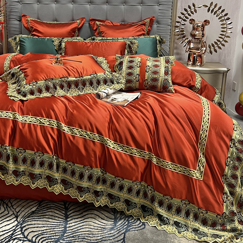 Orange Bedspread Models